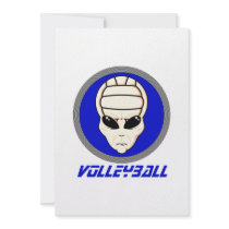 Volleyball Alien Invitations