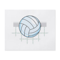 volleyball and net graphic full color flyer
