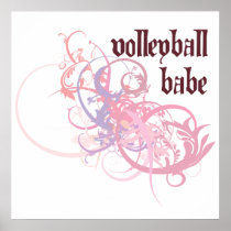 Volleyball Babe Print