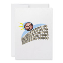 Volleyball Ball & Net Invitations