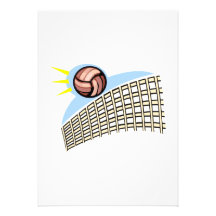 Volleyball Ball & Net Invitations