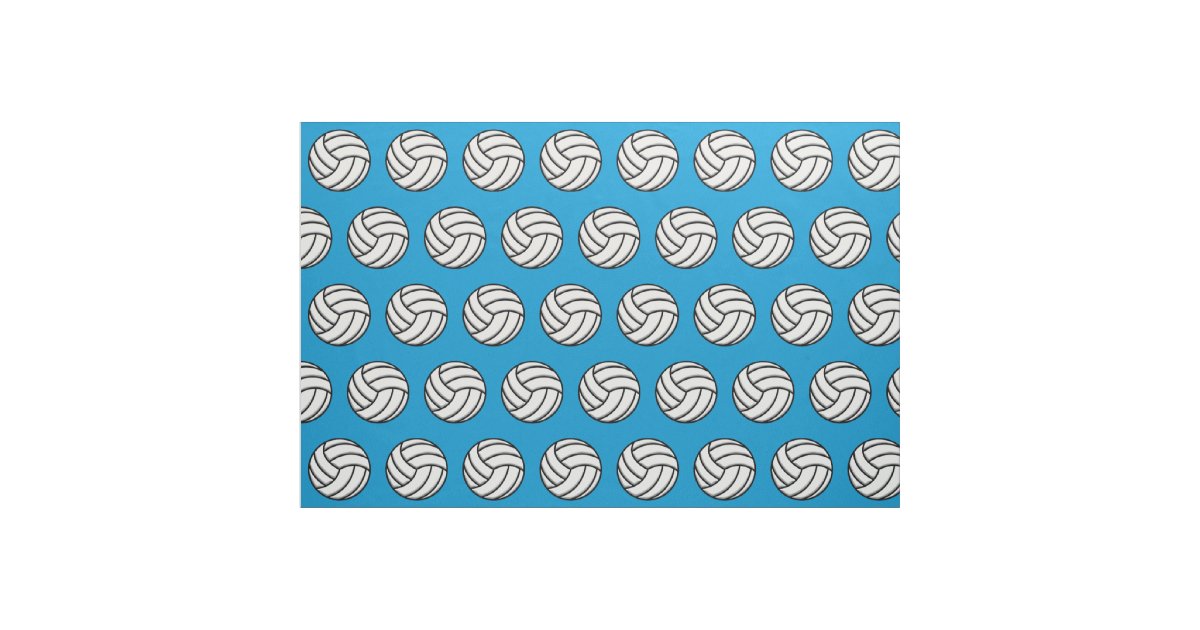 Volleyball Ball Pattern Fabric Zazzle