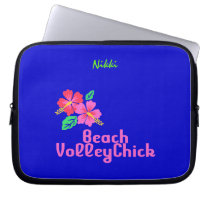 Volleyball Beach VolleyChick laptop sleeves