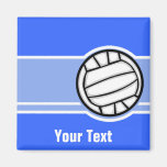 Volleyball; Blue Refrigerator Magnets