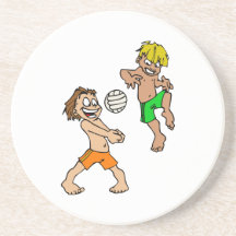 Volleyball Boys Drink Coasters