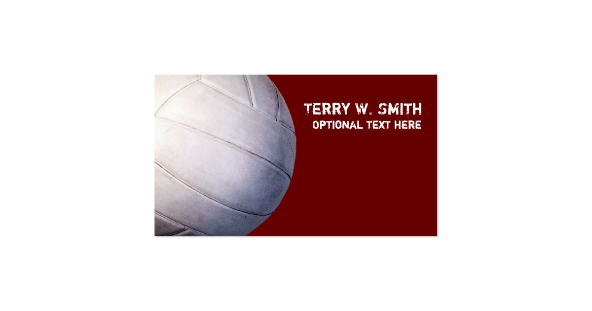 Volleyball Business Card Zazzle