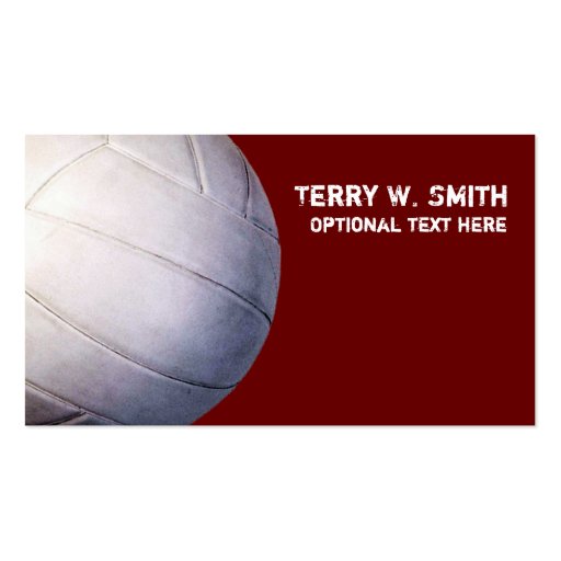 Volleyball Business Card