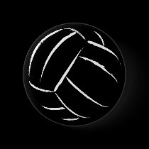 Volleyball Button - Customized