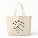 Volleyball Canvas Tote Bag