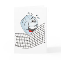 Volleyball Cartoon Card