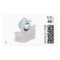 Volleyball Cartoon postage