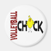 Volleyball Chick 1 Fridge Magnet