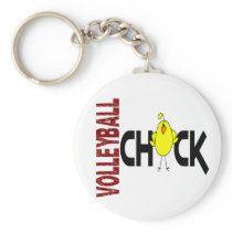 Volleyball Chick 1 Keychains