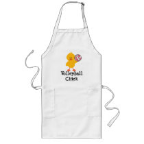 Volleyball Chick Apron by SportyTeesGifts Volleyball Chick Apron
