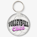 Volleyball Chick Keychain