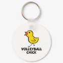 Volleyball Chick Keychain