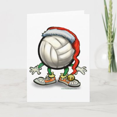 Volleyball Christmas cards