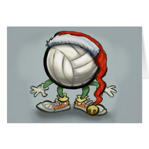 Volleyball Christmas Greeting Card Zazzle