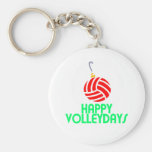Volleyball Christmas Happy Volleydays Ornament Key Chains