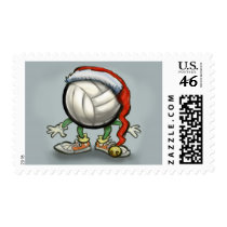 Volleyball Christmas postage