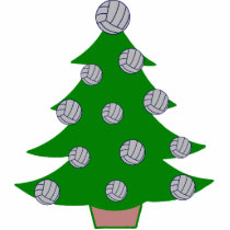 Volleyball Christmas Tree photo sculptures by LushLaundry Volleyball Christmas Tree photo sculptures