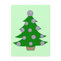 Volleyball Christmas Tree postcards by LushLaundry Volleyball Christmas Tree postcards