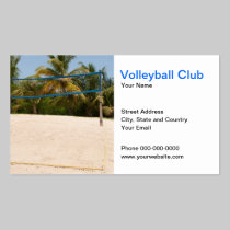 Volleyball Club Business Card business cards