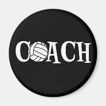 Volleyball Coach Fridge Magnet