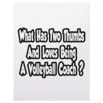Volleyball Coach Joke...Two Thumbs Personalized Letterhead