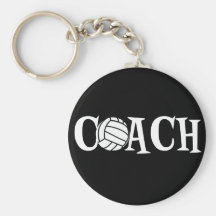 Volleyball Coach Key Chain