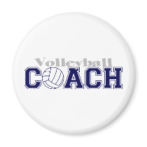 Volleyball Coach Refrigerator Magnets