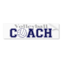 Volleyball Coach (Version B) bumper stickers by LushLaundry Volleyball Coach (Version B) bumper stickers
