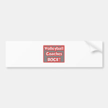 Volleyball Coaches Rock! Bumper Stickers