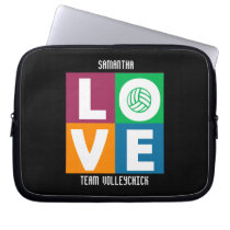 Volleyball Computer sleeve VolleyChick Love laptop sleeves