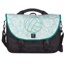 Volleyball; Cute Teal Laptop Bag