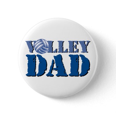 Volleyball Dad Button
