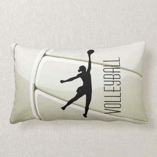 Volleyball Design Throw Pillow