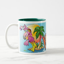 Volleyball Flamingo Mug