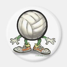 Volleyball Fridge Magnet