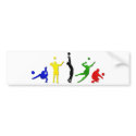 volleyball games bumper sticker bumper stickers by Funkart volleyball games bumper sticker bumper stickers