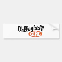 Volleyball Girl Bumper Sticker