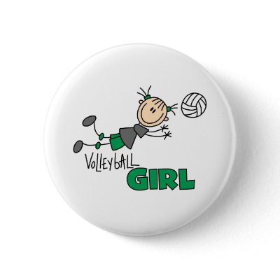 Volleyball Girl pin