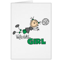 Volleyball Girl Cards