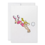 Volleyball Girl Dive Personalized Announcements