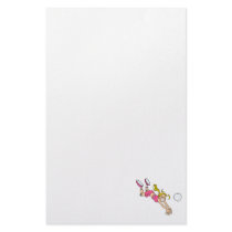 Volleyball Girl Dive Personalized Stationery