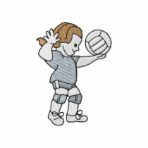 Volleyball Girl embroidered shirts by ZazzleEmbroidery Volleyball Girl embroidered shirts