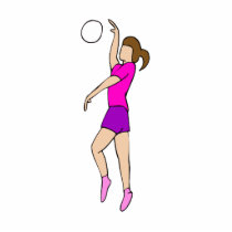 Volleyball Girl Acrylic Cut Outs