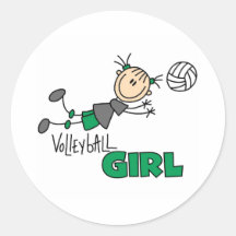 Volleyball Girl Stickers