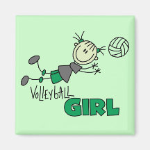 Volleyball Girl Tshirts and Gifts Fridge Magnet