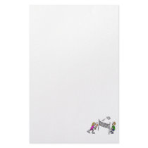 Volleyball girl vs boy personalized stationery